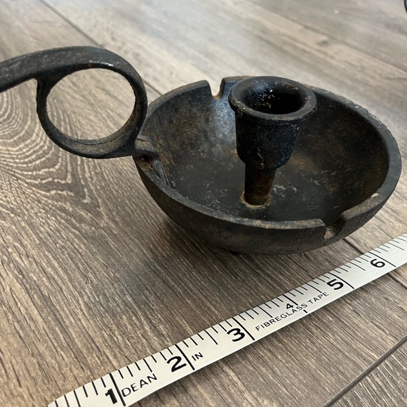 Vintage Canada Forge Cast Iron Chambersticks - Picture 5 of 6